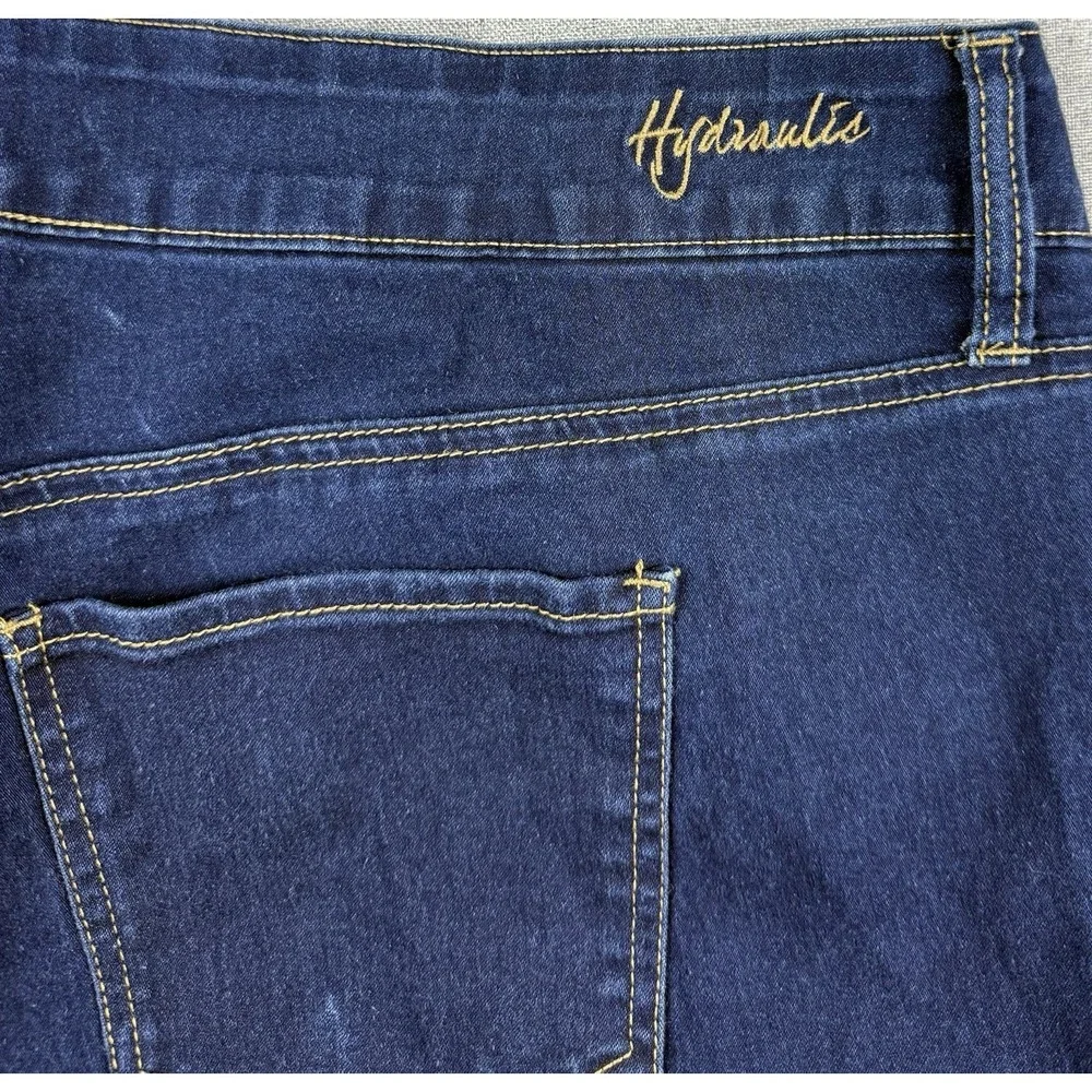 Hydraulic Women's Dark Wash Stretch Jeans Size 22W Plus Size Straight Leg
